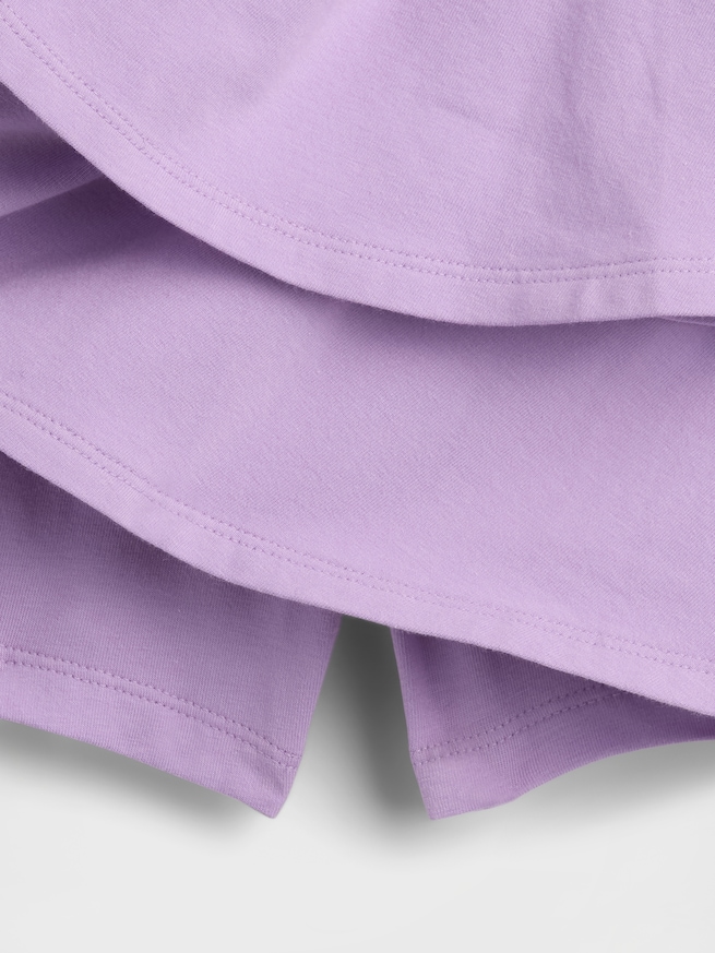 イージーウエスト ティアード ミニスカート・スコート (キッズ)-3