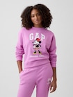 Gap &times; ディズニー ミニーマウス オーバーサイズ GAPロゴ スウェットシャツ-0