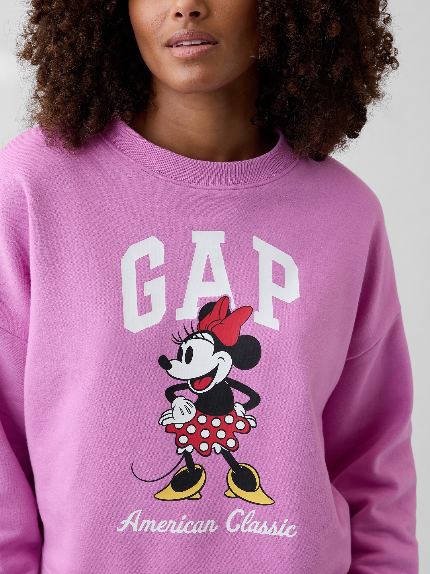 Gap &times; ディズニー ミニーマウス オーバーサイズ GAPロゴ スウェットシャツ-4