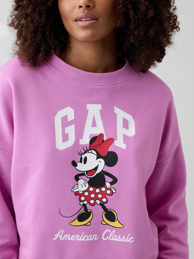 Gap &times; ディズニー ミニーマウス オーバーサイズ GAPロゴ スウェットシャツ-4
