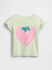 babyGap ラッフルフリル 3DグラフィックTシャツ-0