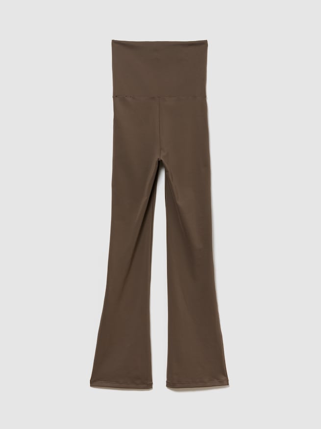 GapFit スムーズ フォールドオーバー ミニフレアレギンス-1