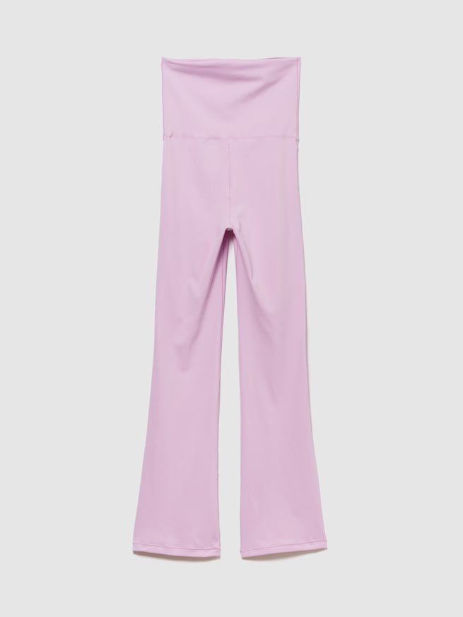 GapFit スムーズ フォールドオーバー ミニフレアレギンス-1