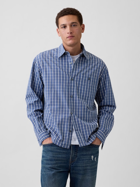 Poplin Shirt in Boxy Fit