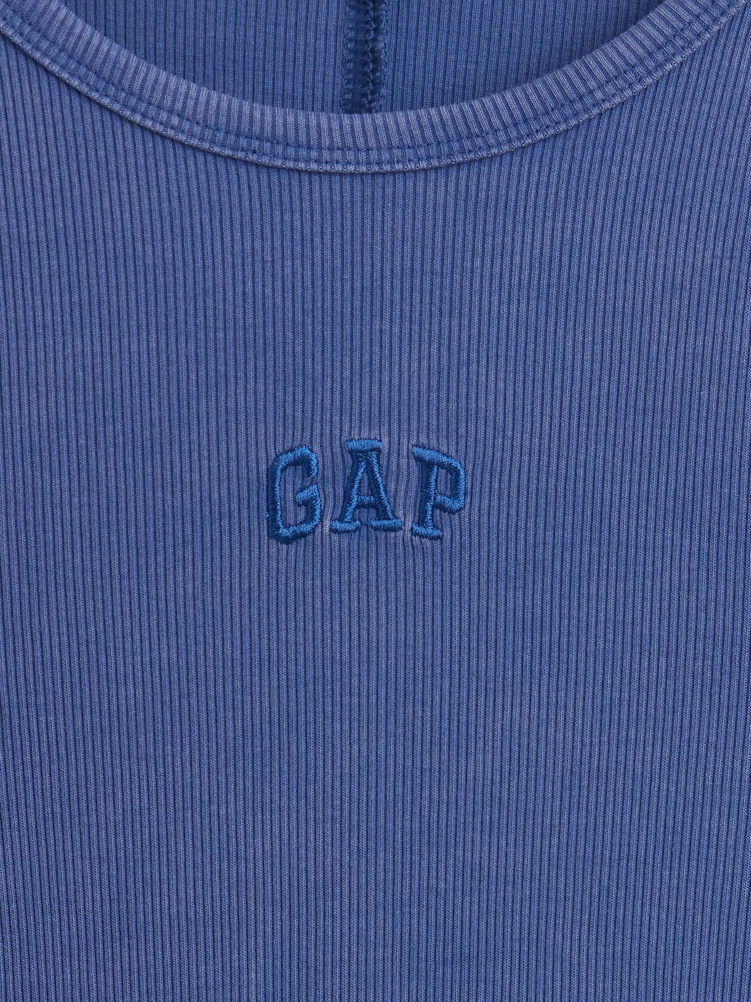 リブ クロップド GAPロゴTシャツ-4