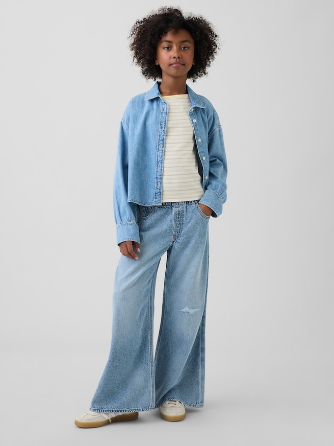 ウルトラソフト ローライズ バギーデニム (キッズ)-0