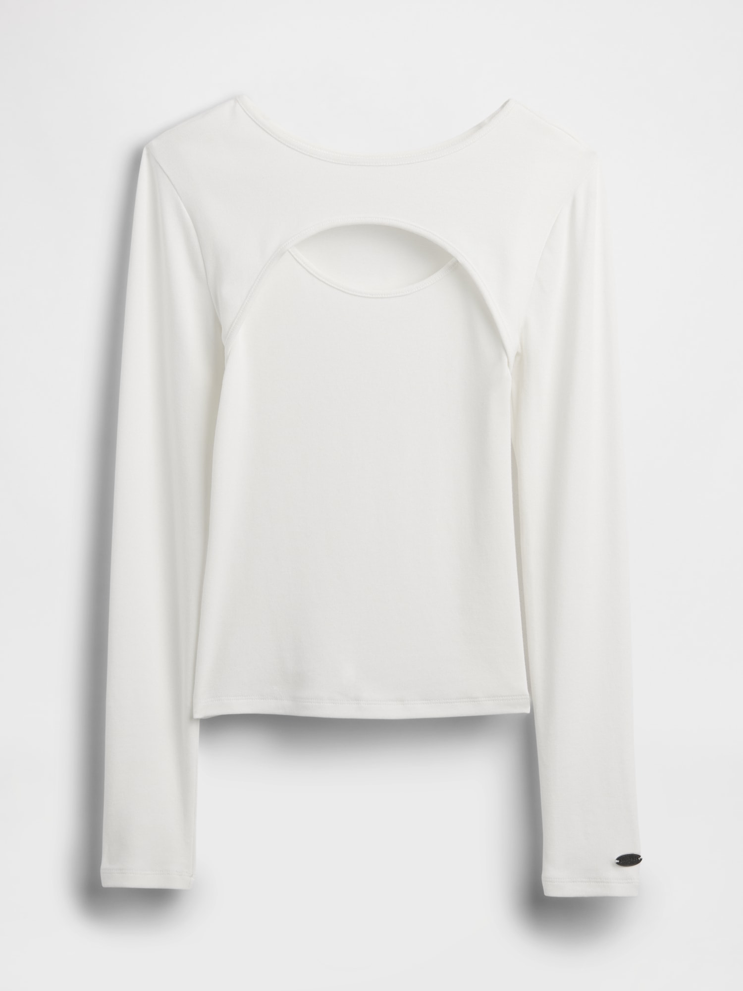 モダン カットアウトTシャツ-5