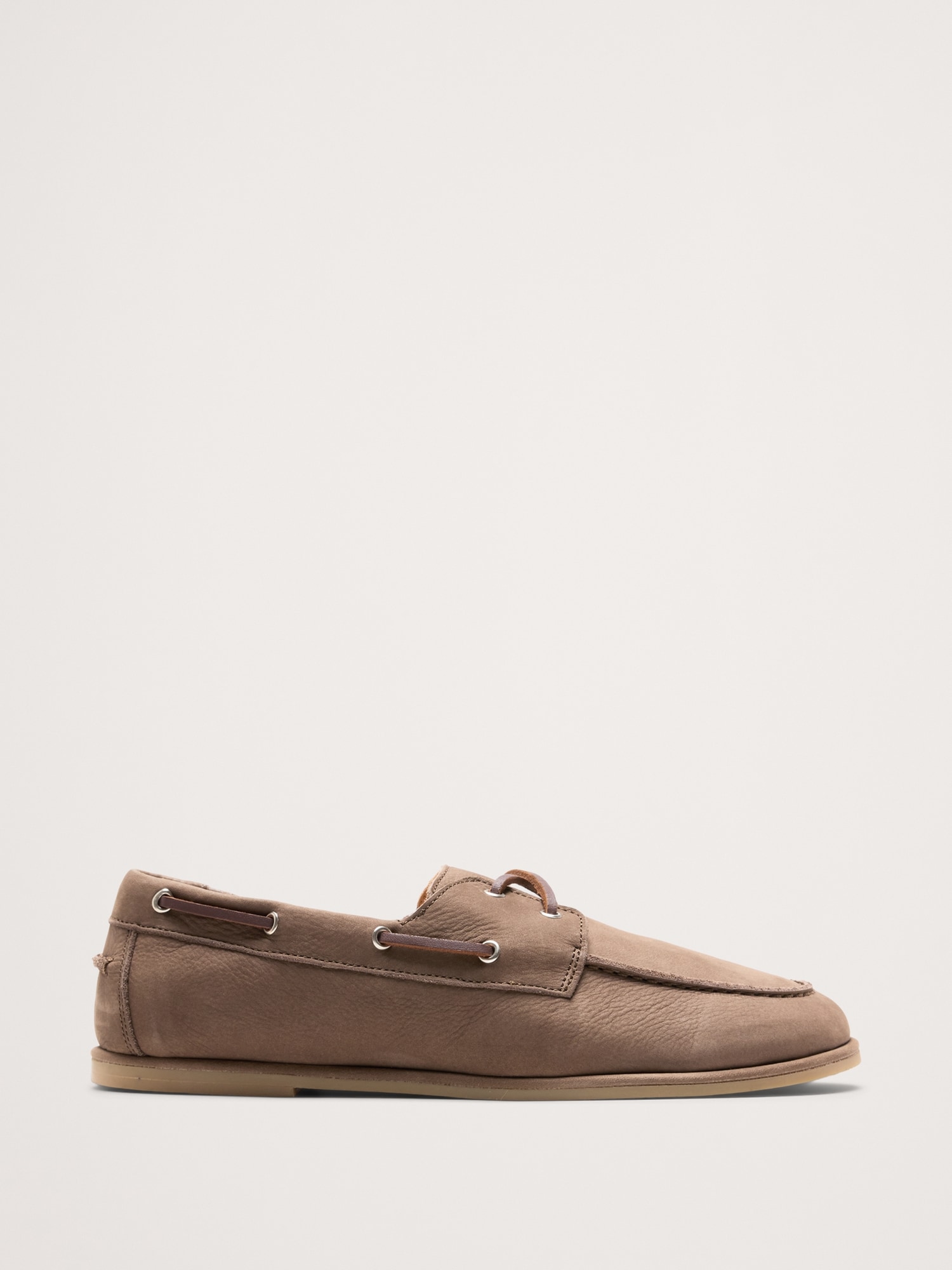 CHAUSSURE BATEAU EN CUIR NUBUCK ITALIEN