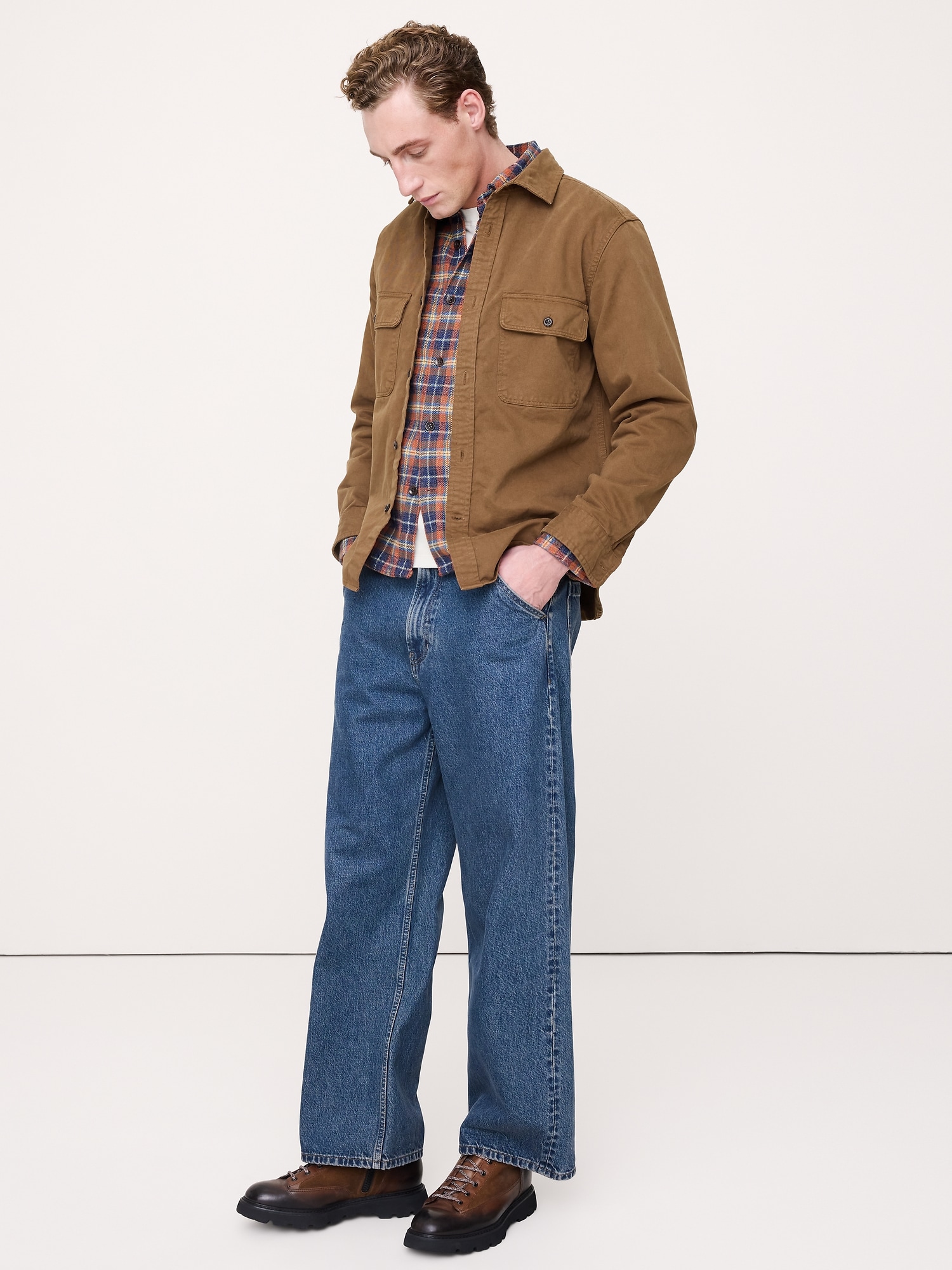 SURCHEMISE EN SERGÉ DE COTON