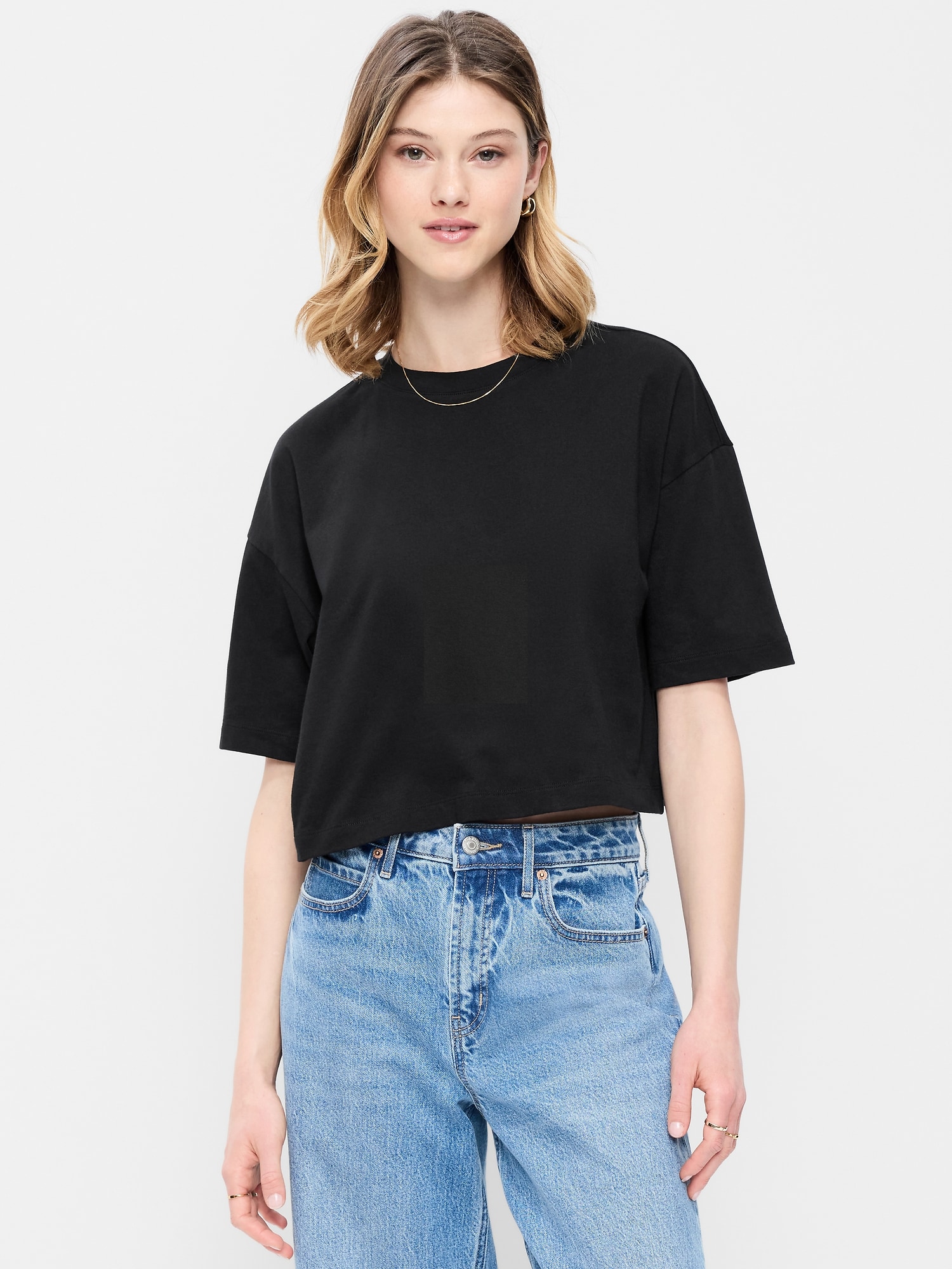 T-SHIRT COURT VINTAGE SURDIMENSIONNÉ