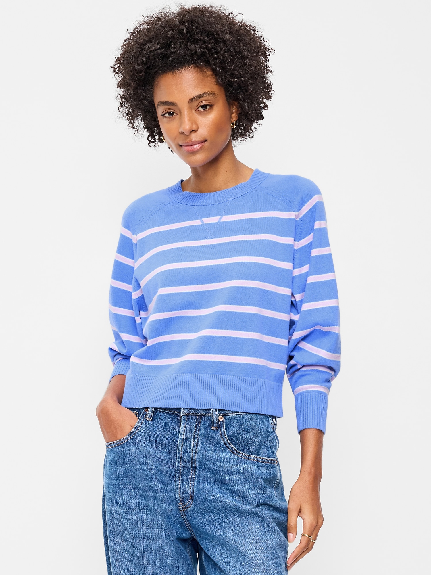 SoSoft Lite Cropped Crew-Neck Sweater