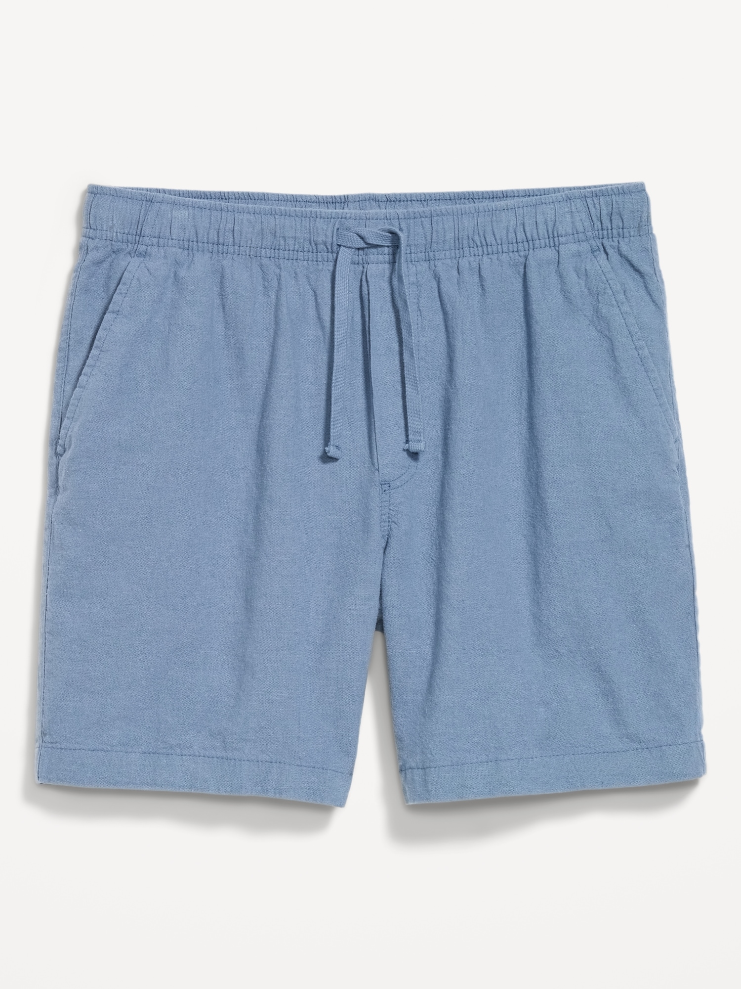Linen-Blend Jogger Shorts -- 7-inch inseam