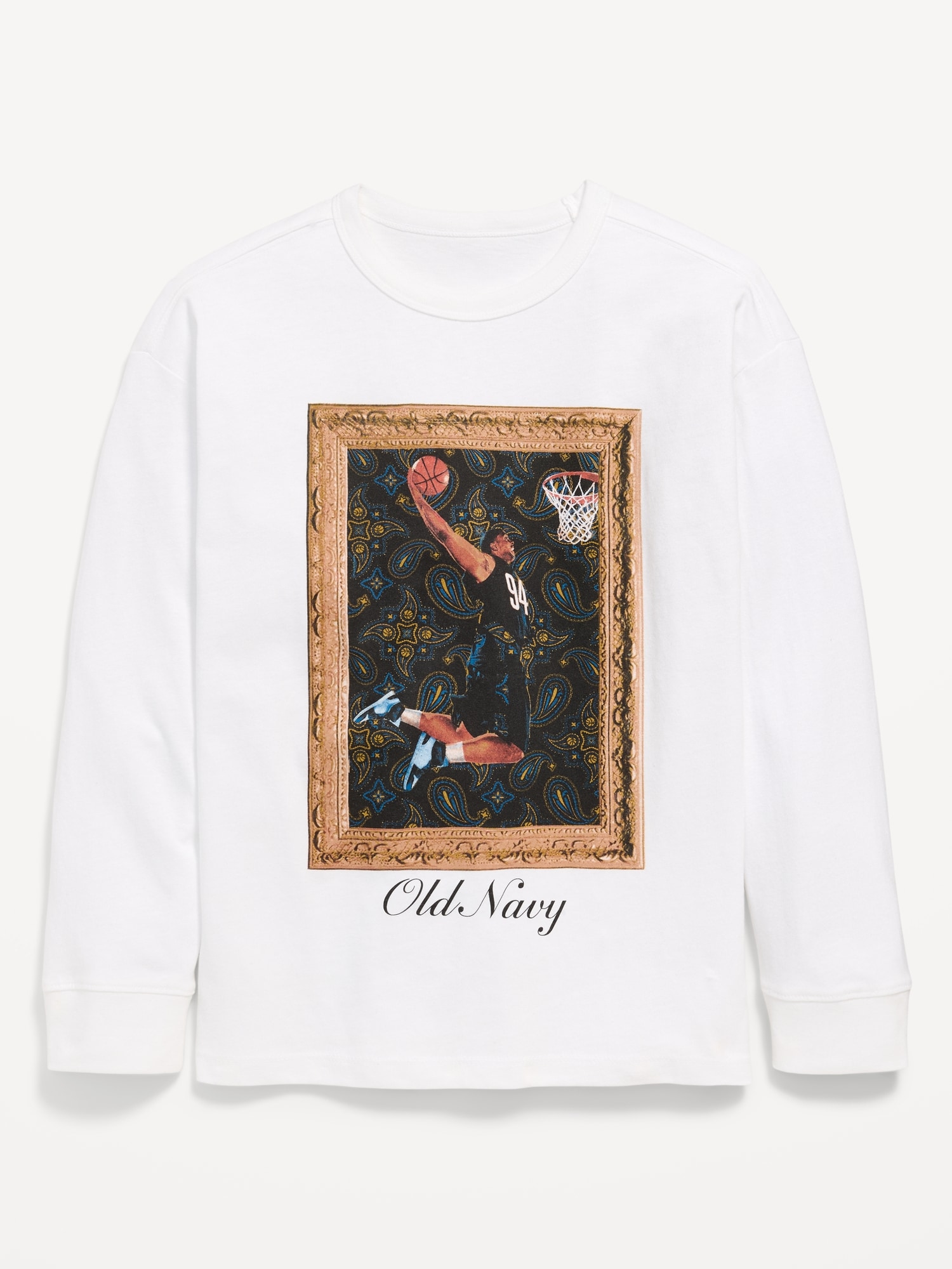 T-SHIRT SURDIMENSIONNÉ À IMPRIMÉ À MANCHES LONGUES POUR GARÇON