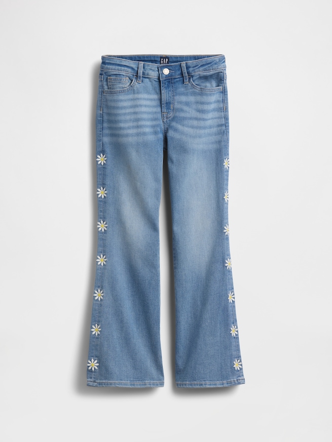 ハイライズ 刺しゅうワッペン '70s フレアデニム (キッズ)-1