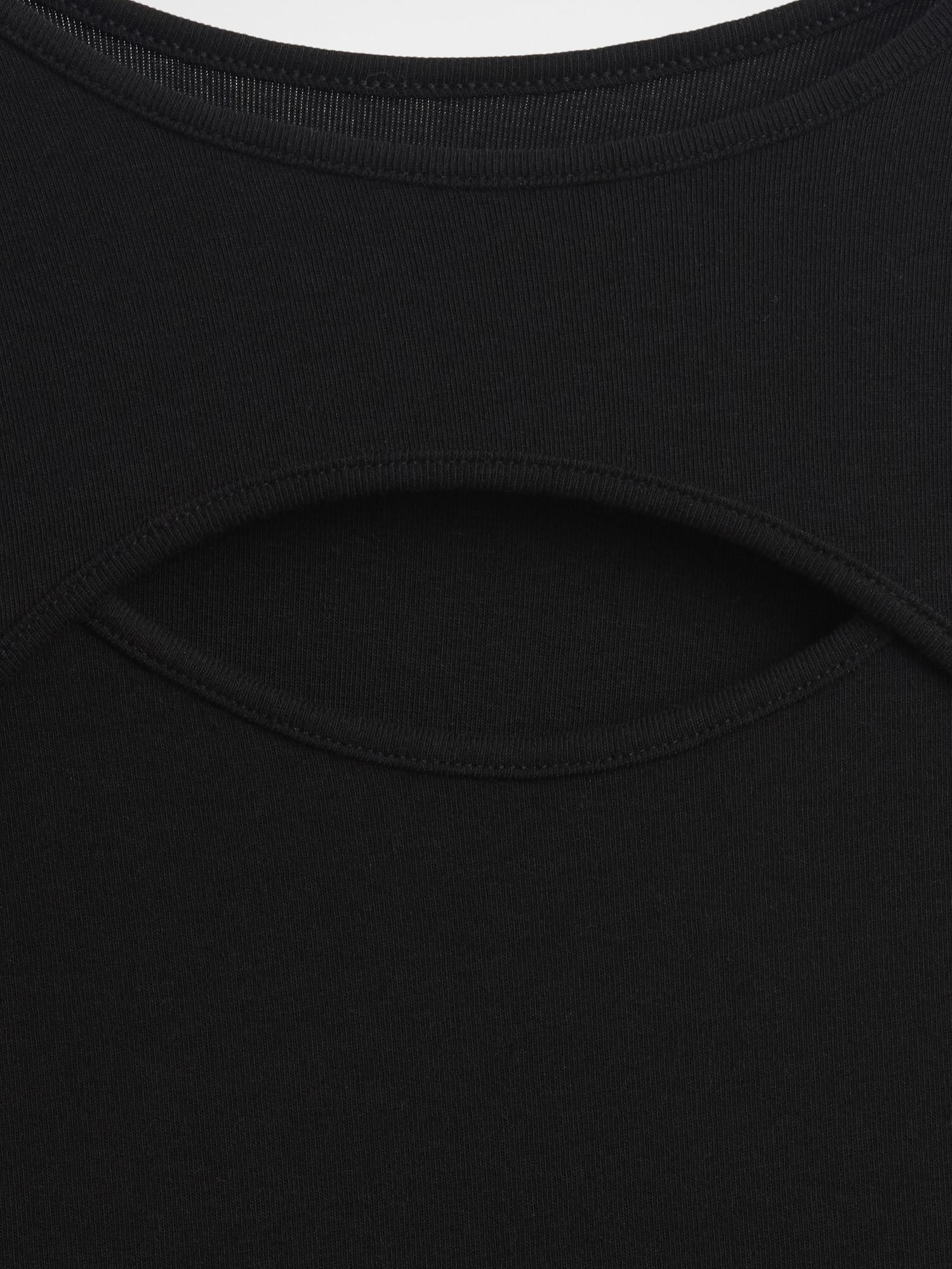 モダン カットアウトTシャツ-4