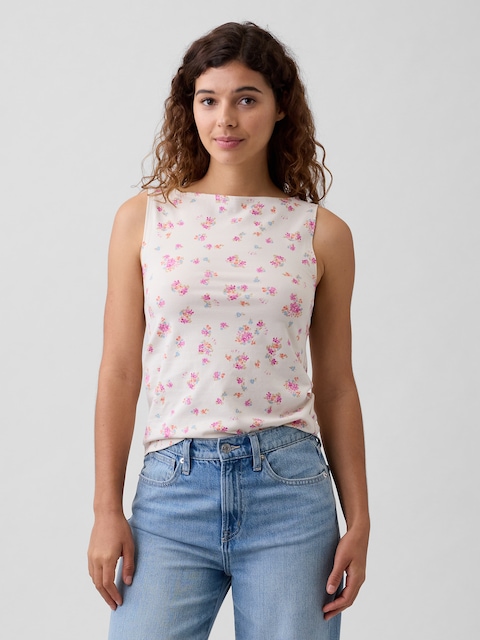 Boatneck Tank Top
