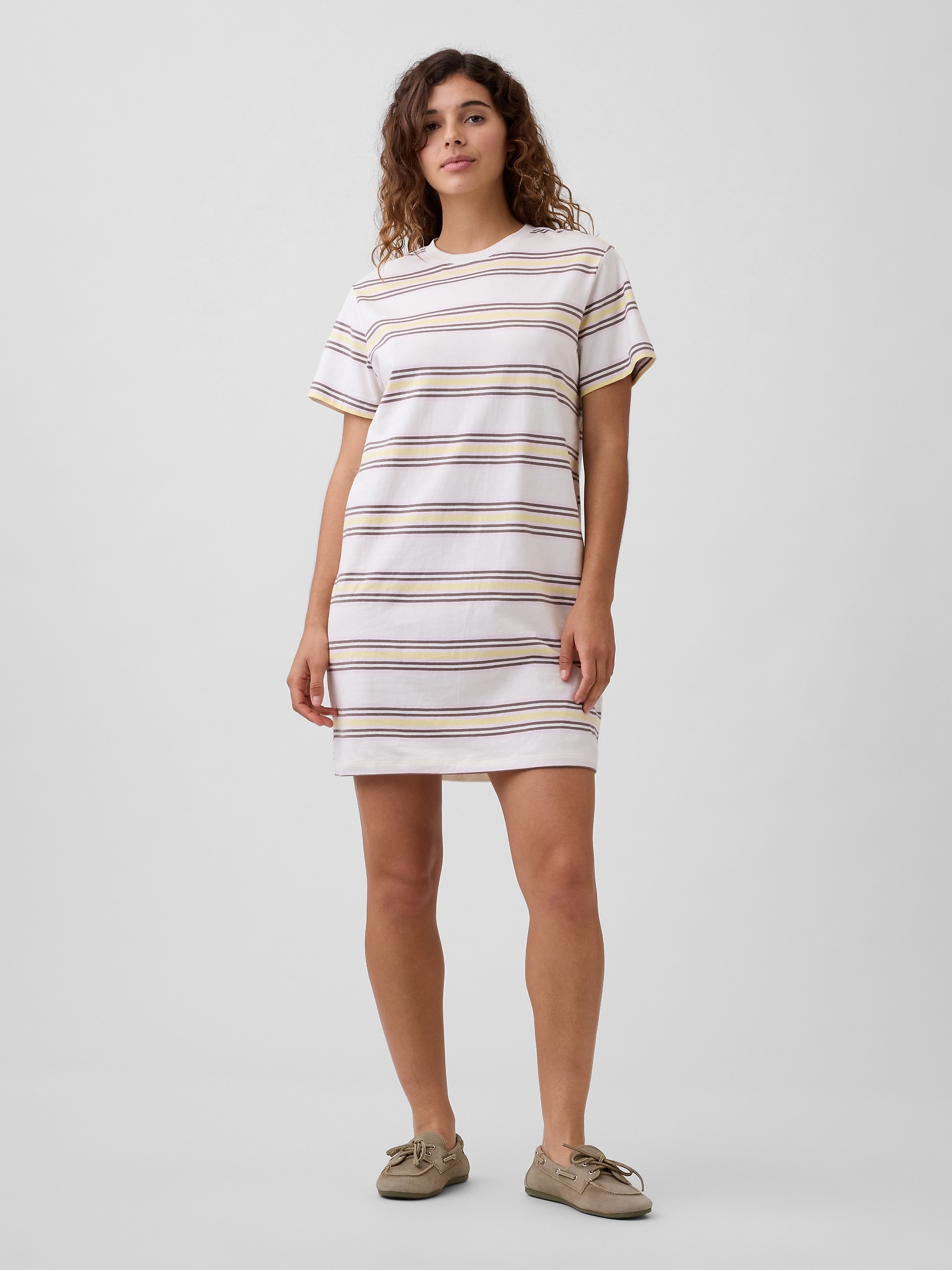 Relaxed Stripe T-Shirt Mini Dress