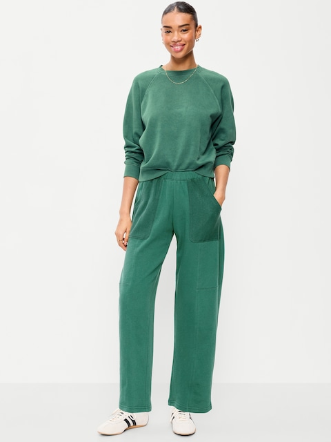 Mid-Rise SoComfy Seamed Barrel Sweatpants