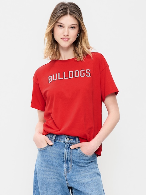 College Crew-Neck T-Shirt for Women