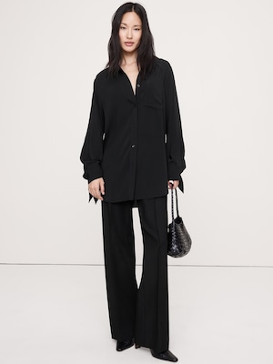 ジョーゼット タイカフ シャツ