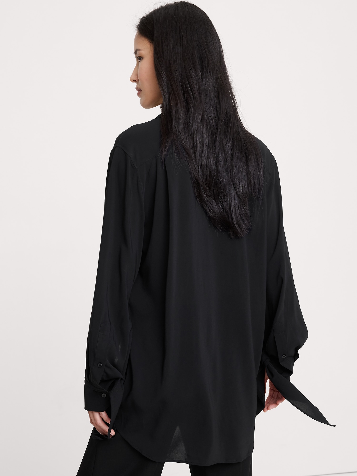 ジョーゼット タイカフ シャツ-1