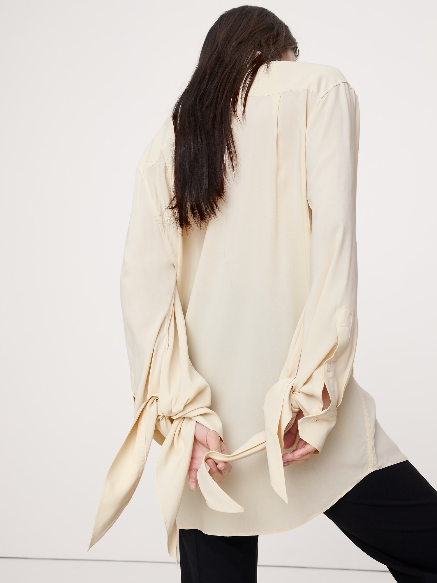 ジョーゼット タイカフ シャツ-1