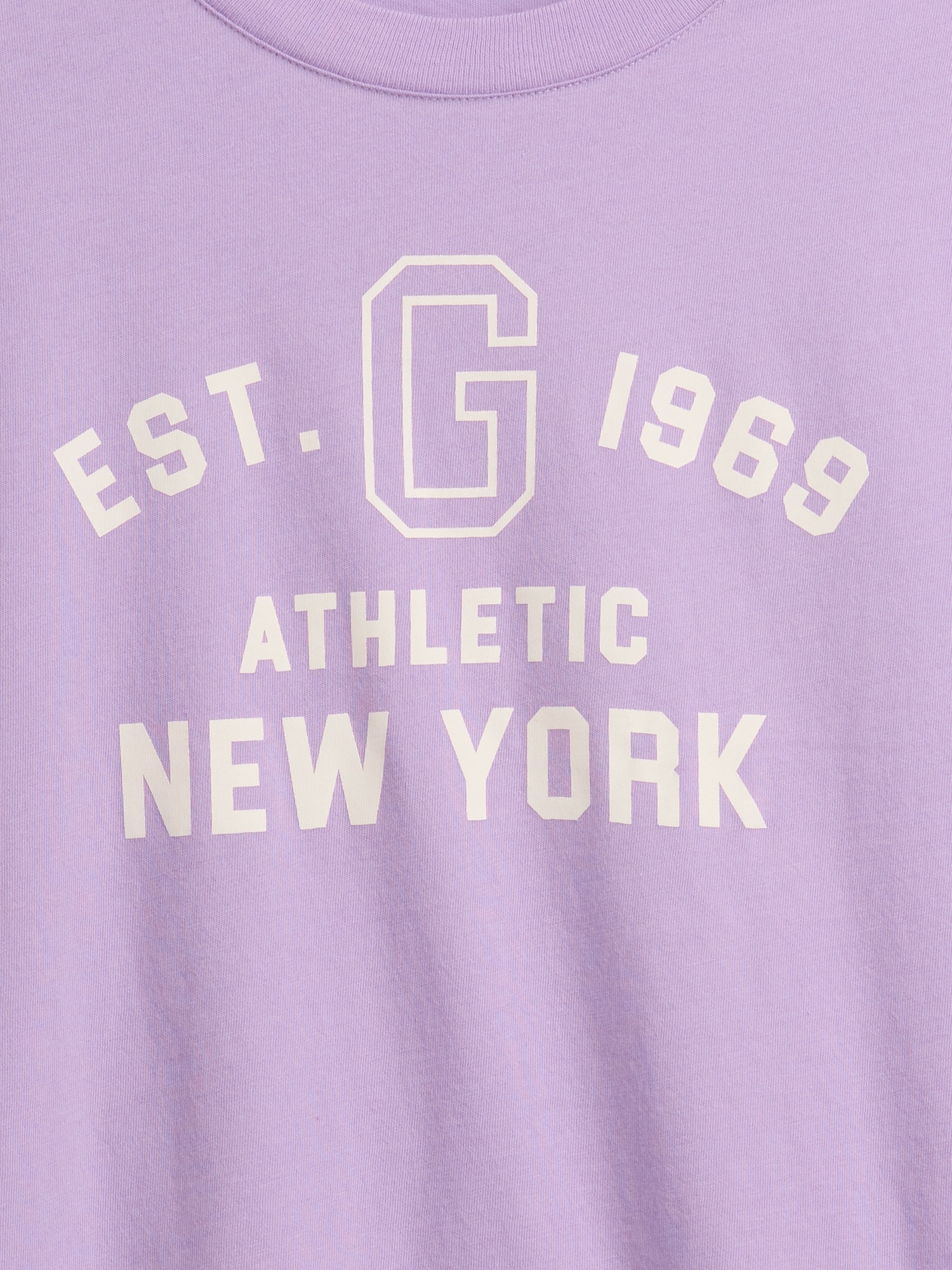 オーバーサイズ クロップド GAPロゴTシャツ (キッズ)-3