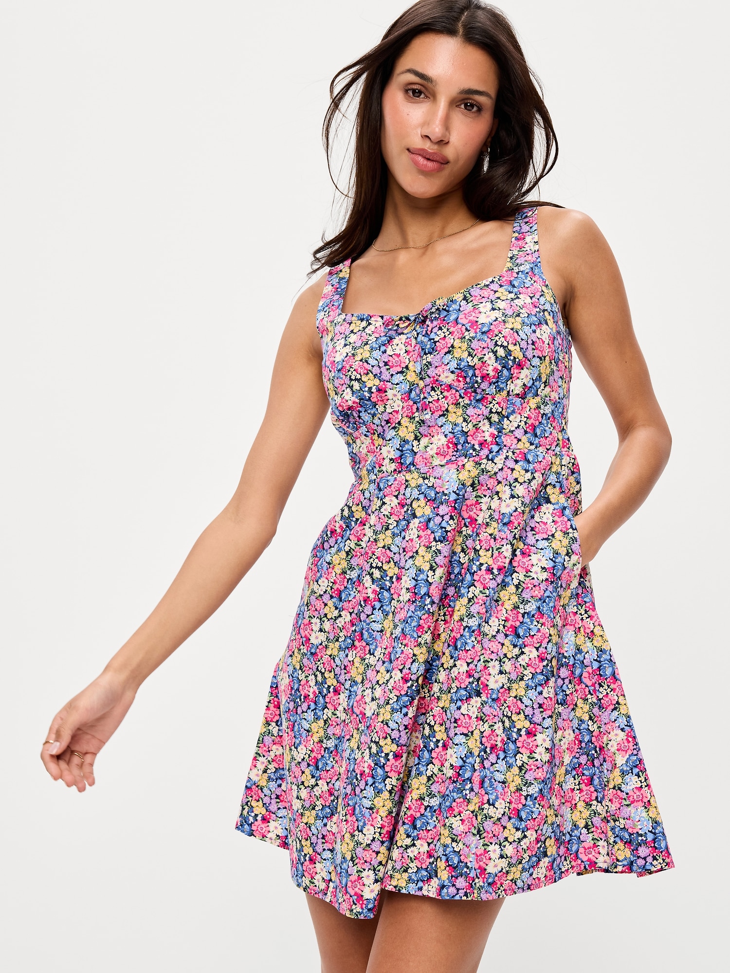 slim fit dress slacks Fit & Flare Cami Midi Dress  GAP (International)