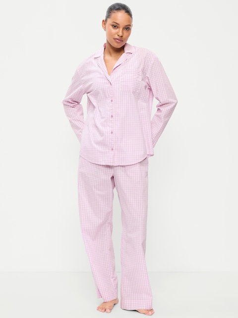 Poplin Pajama Pant Set