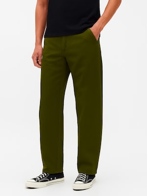 キャンバス バレル カーキパンツ