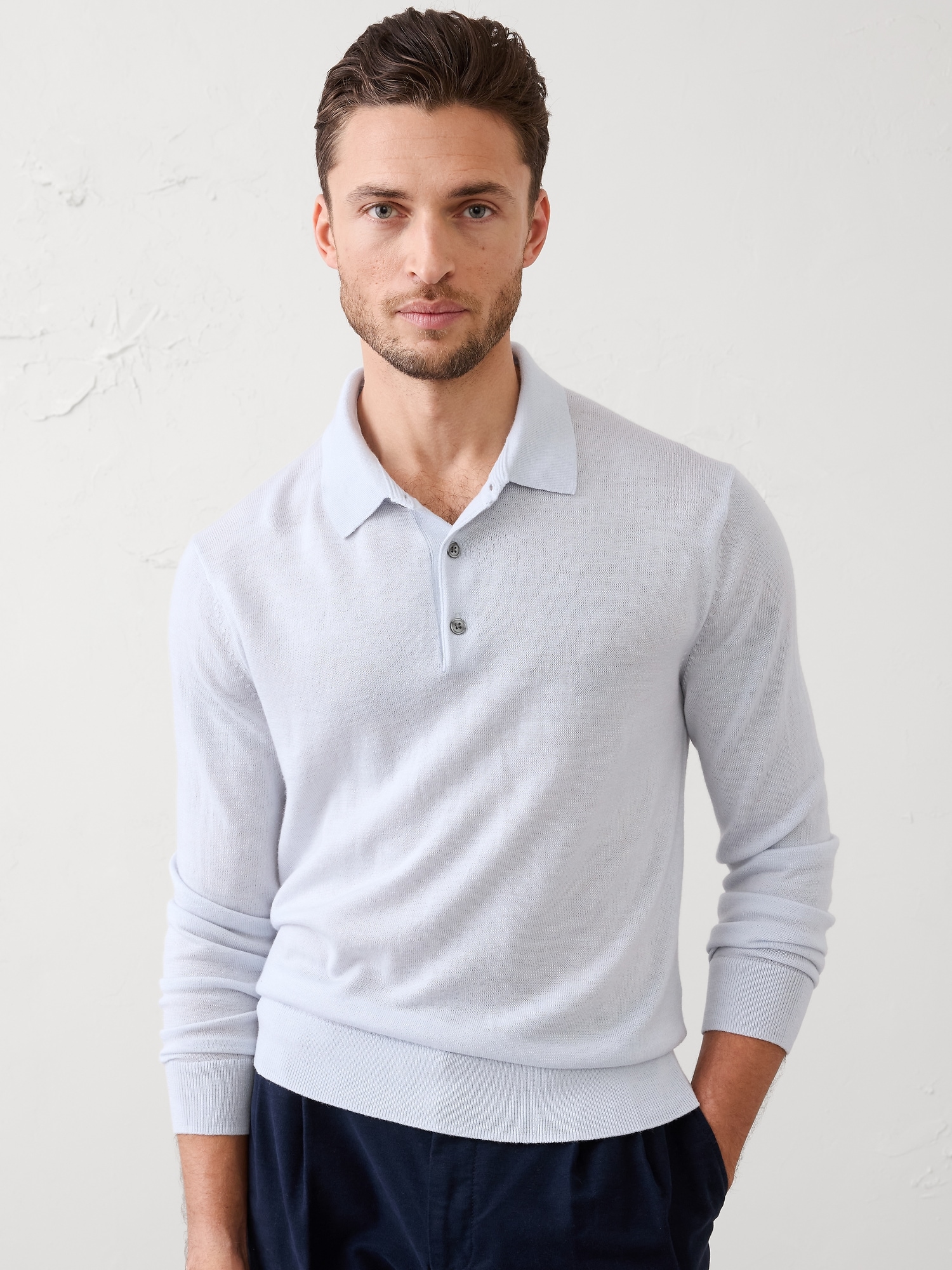 Merino Wool Sweater Polo