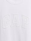 ヘビーウェイト リラックスフィット GAPロゴ クロップドTシャツ-1