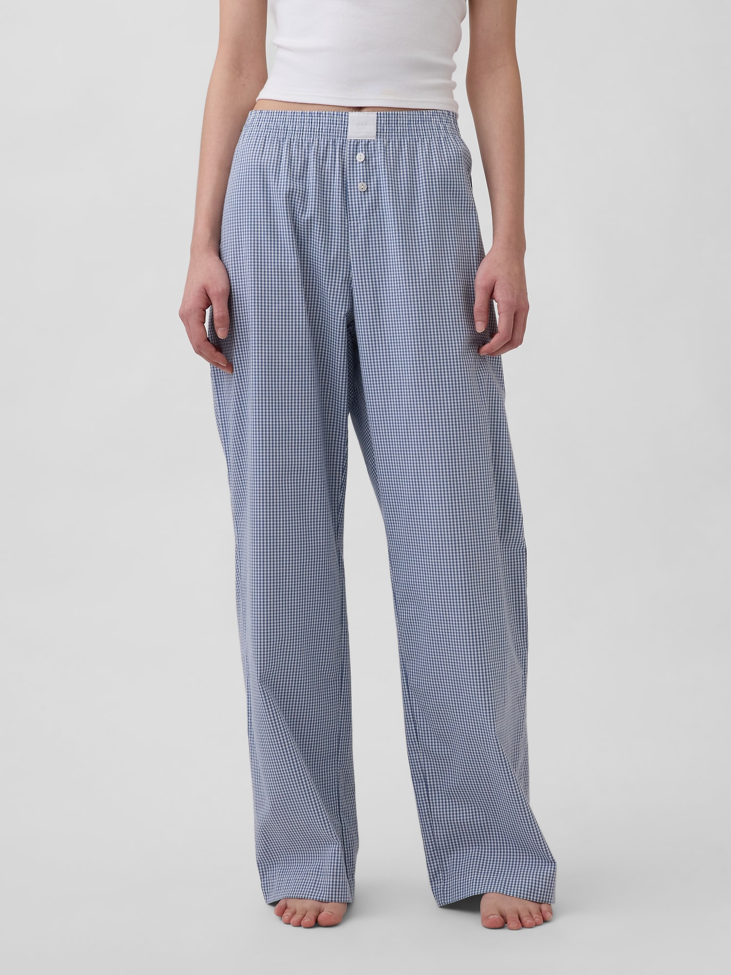 ポプリン パジャマパンツ-1