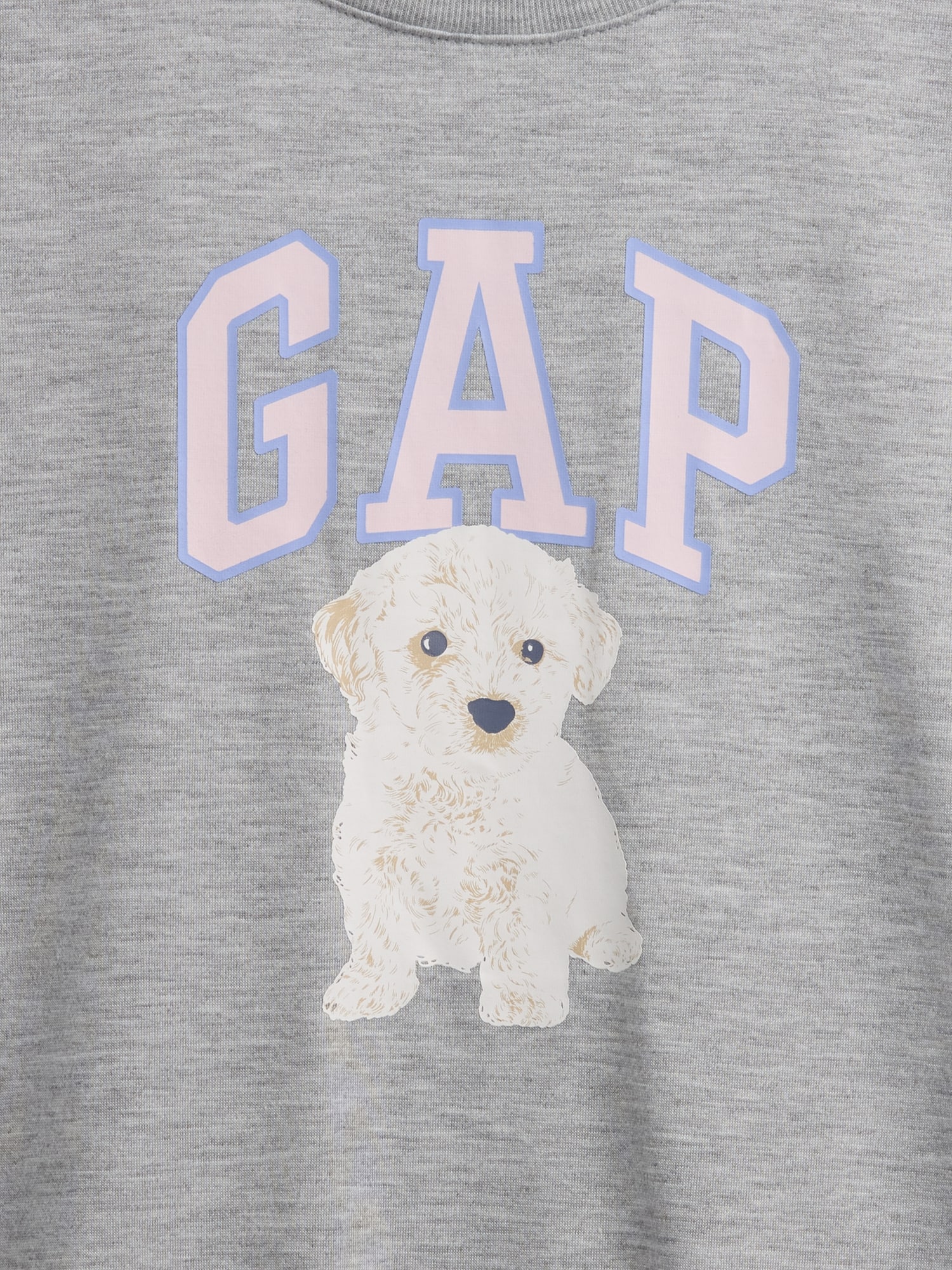 リサイクル オーバーサイズ グラフィック GAPロゴ パジャマTシャツ (キッズ)-3