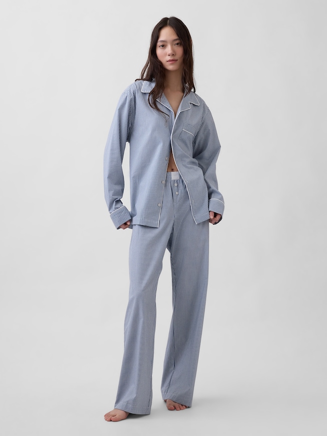 ポプリン パジャマパンツ-0