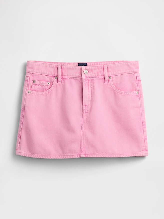 ウルトラソフトデニム ミニスカート-4