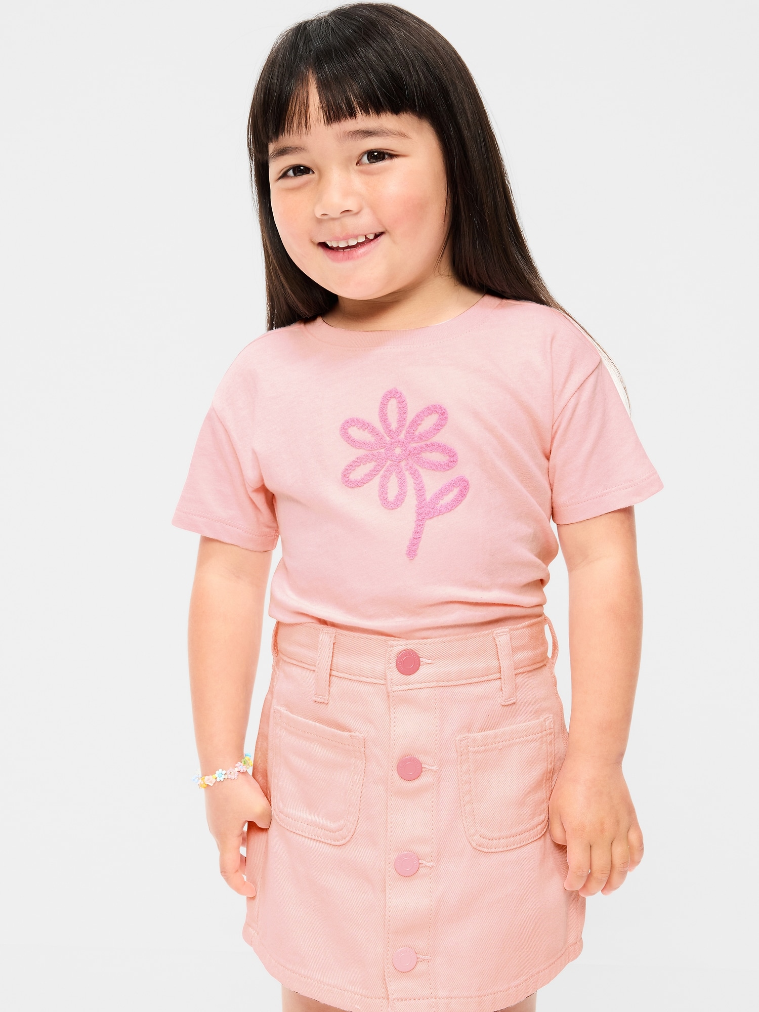 T-SHIRT À IMPRIMÉ À MANCHES COURTES POUR TOUTE-PETITE