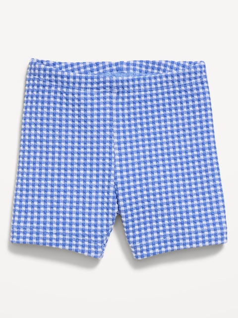 Textured Biker Shorts for Toddler Girls