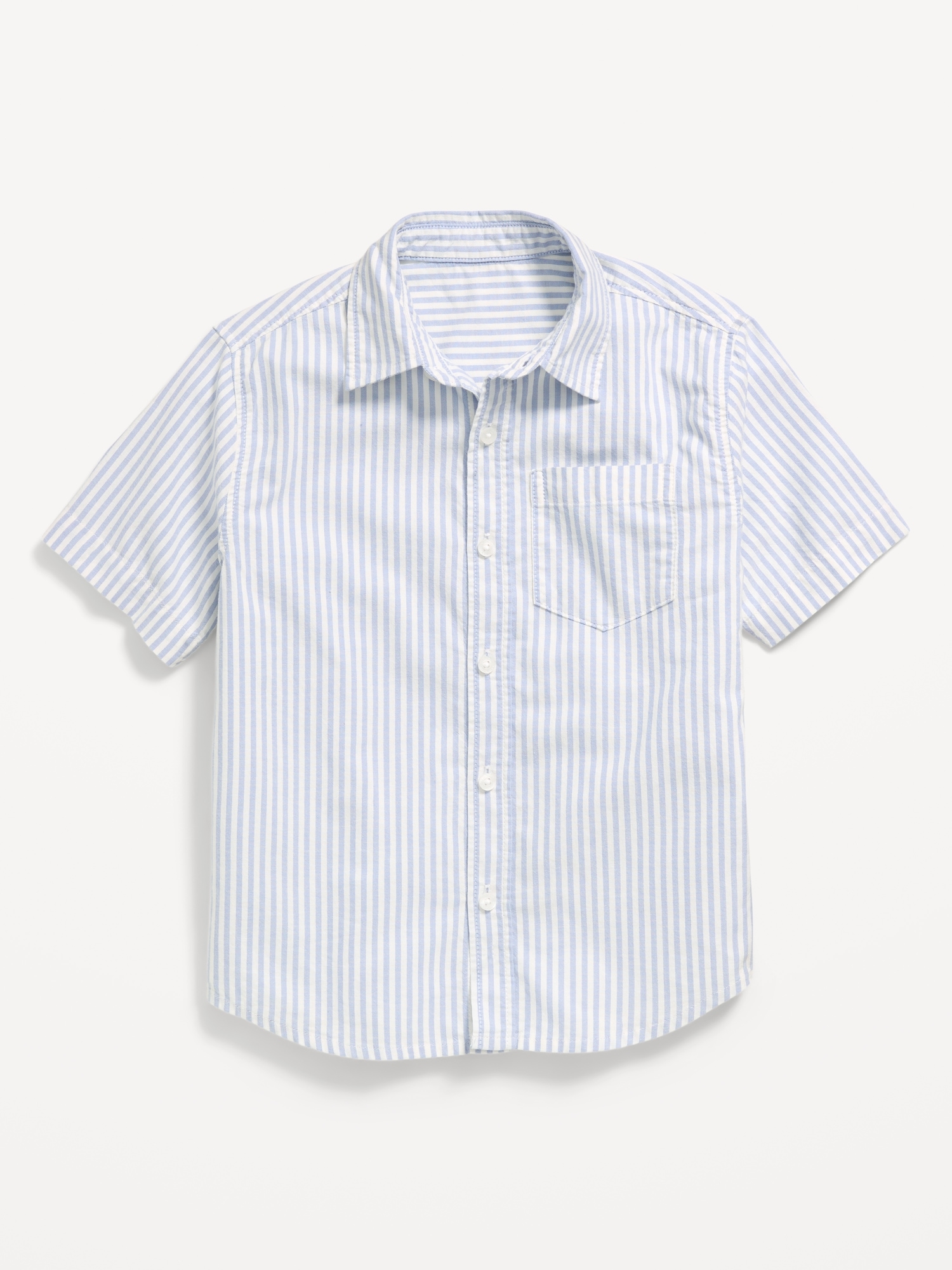 CHEMISE OXFORD RAYÉE À POCHE À MANCHES COURTES POUR GARÇON