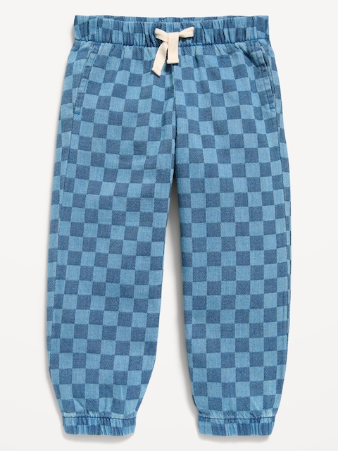 PANTALON DE JOGGING EN CHAMBRAY À ENFILER POUR TOUTE-PETITE