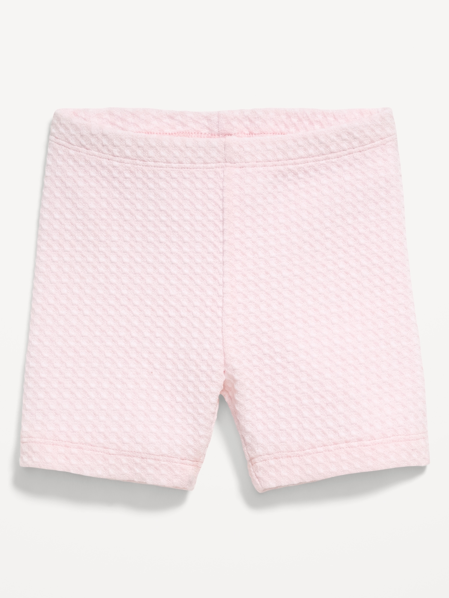Textured Biker Shorts for Toddler Girls