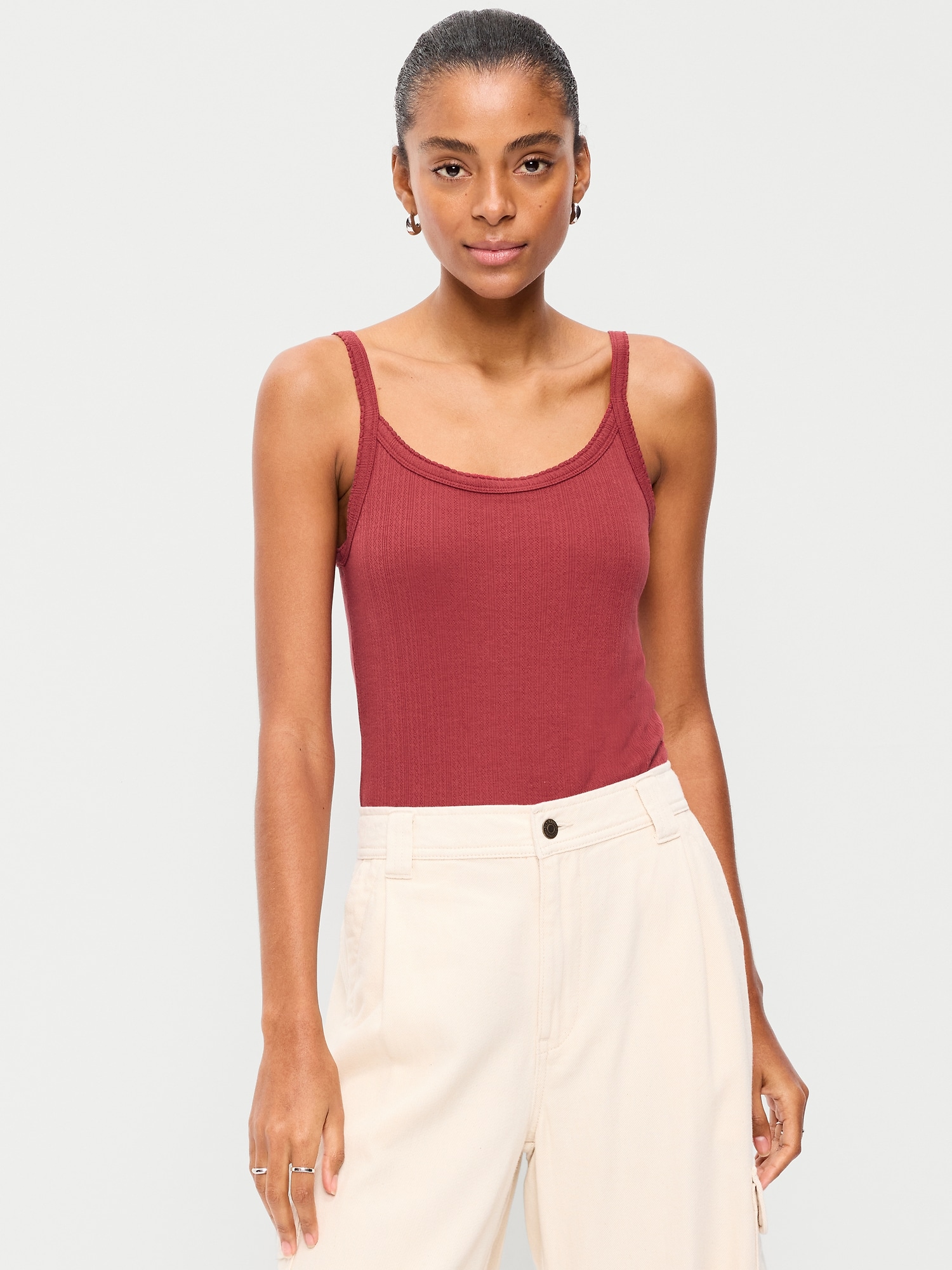 CAMISOLE EN TRICOT POINTELLE