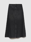 ウォッシュウェル ミディ丈デニムスカート-1