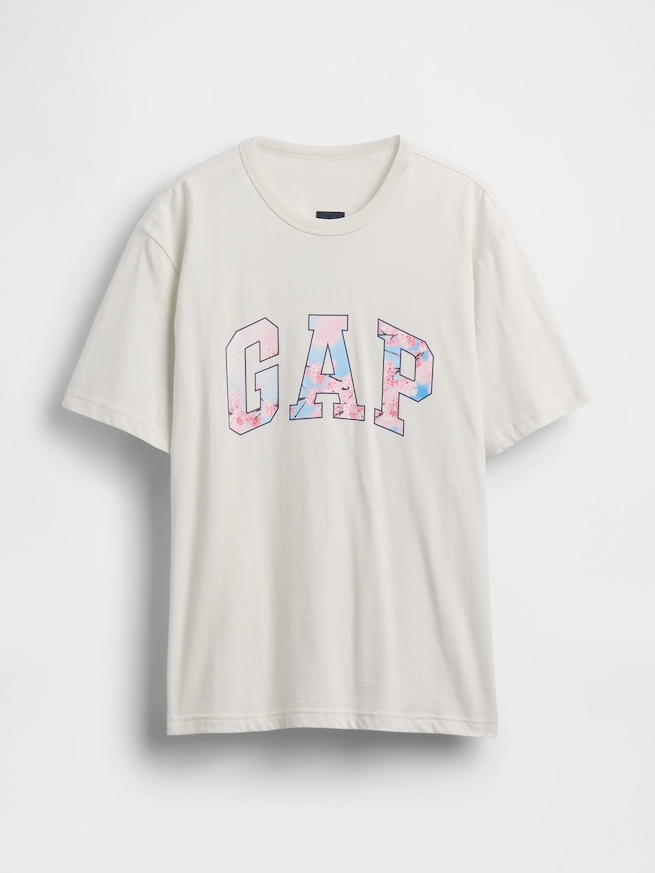 リラックスフィット SAKURA GAPロゴTシャツ-4