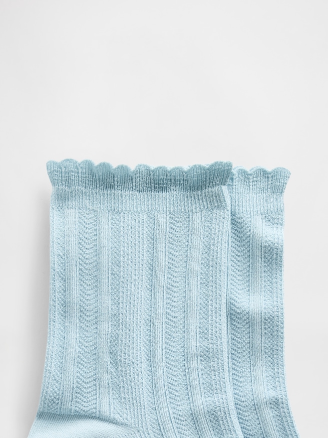 ポインテール ハーフ クルーソックス-1