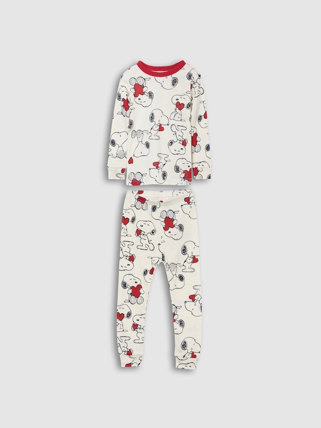 スヌーピー オーガニック ブラッシュドコットン パジャマセット (幼児・ベビー)-1