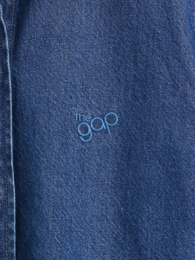 ウルトラソフトデニム GAPロゴシャツ-3