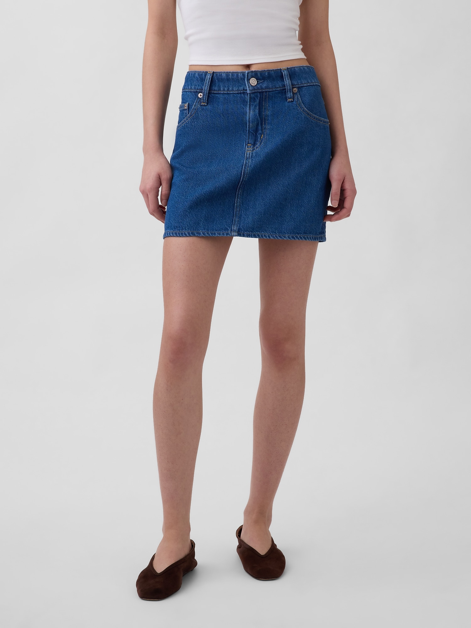 ウルトラソフトデニム ミニスカート-2