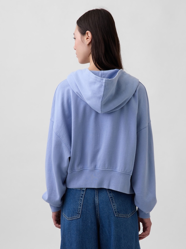 ヴィンテージソフト フレンチテリー ジップアップパーカー-2