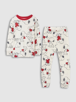 スヌーピー オーガニック ブラッシュドコットン パジャマセット (幼児・ベビー)